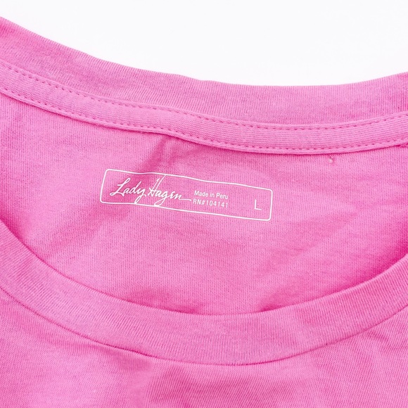 Lady Hagen HERO Pink Ribbon Collection Breast Cancer Awareness Tee Size Large - Picture 4 of 10